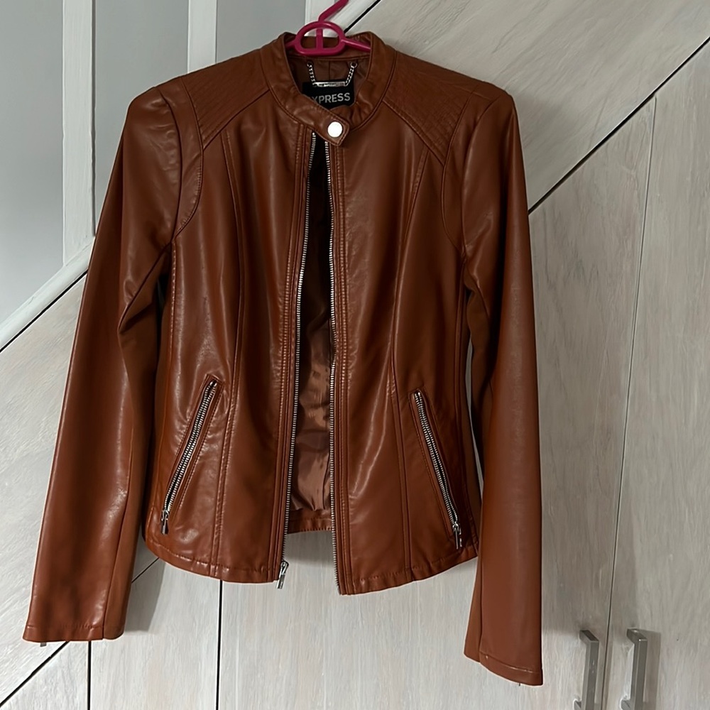 Express faux leather jacket